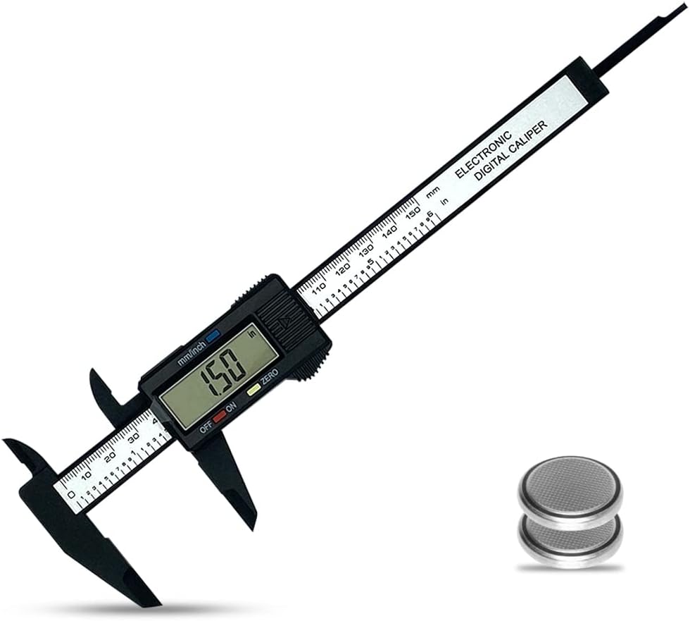 0-6 Inches Digital Caliper with Large LCD Screen and Auto-Off Feature | Inch & Metric Conversion Measuring Tool, Perfect for Household/DIY Measurement