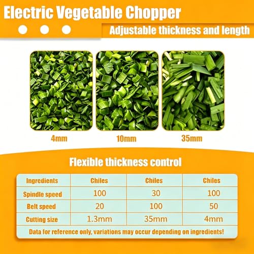 Cortadora eléctrica para verduras comercial 28x26x38 cm miniatura 5