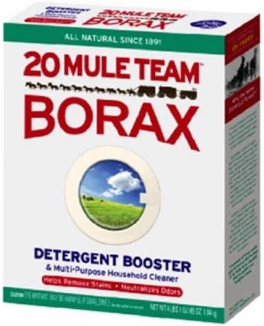 Detergent Booster & Multi Purpose Household Cleaner NEW, Natural Laundry Booster with Borax Full 4 Lb Box