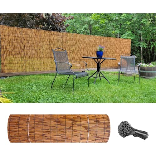 Générique Brise Vue Jardin 50 Cm A 160 Cm De Hauteur, Brise-Vue en Bambou, Occultant Canisse Clôture avec Attaches Zip, Brise Vue Balcon pour Jardin,...