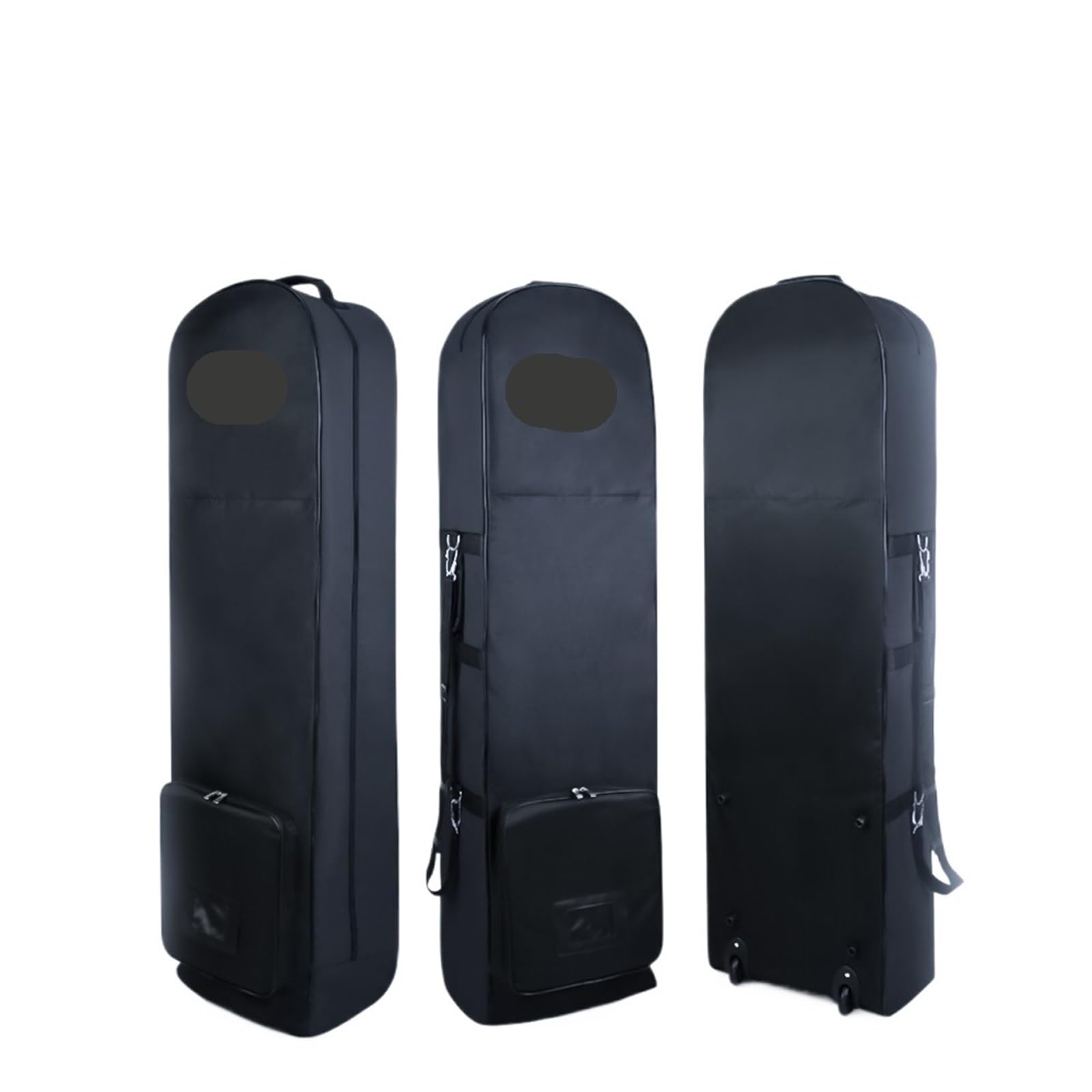 Golfbag Herren Golf-Airbag-Tasche mit Riemenscheibe, einlagiger Versand, Faltbare Golftasche, große Kapazität, Herren- und Damen-Golfschläger-Aufbewahrungstasche(Black)