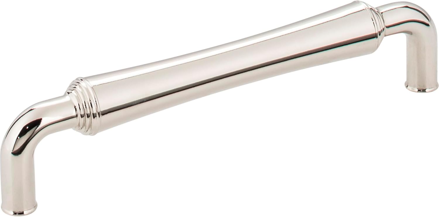 Jeffrey Alexander 537-128ABSB Bremen 2 5-7/16" L Gavel Cabinet Pull - 128 mm Center-to-Center in Antique Brushed Satin Brass