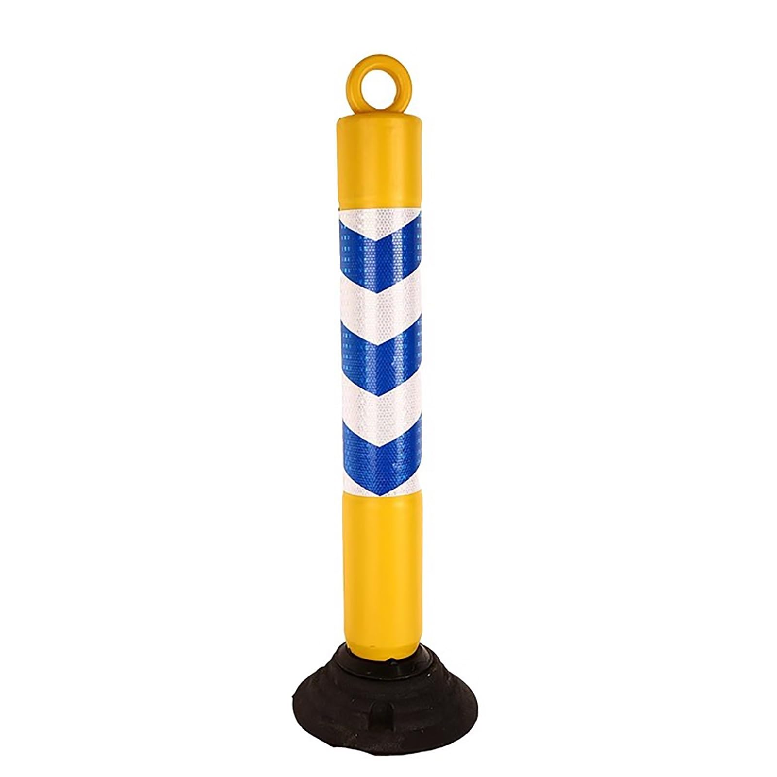 Dfhesdfd Blue Parking Bollards, 29.5", Flexible Traffic Portable Warning Column Stanchion(,4Pcs)