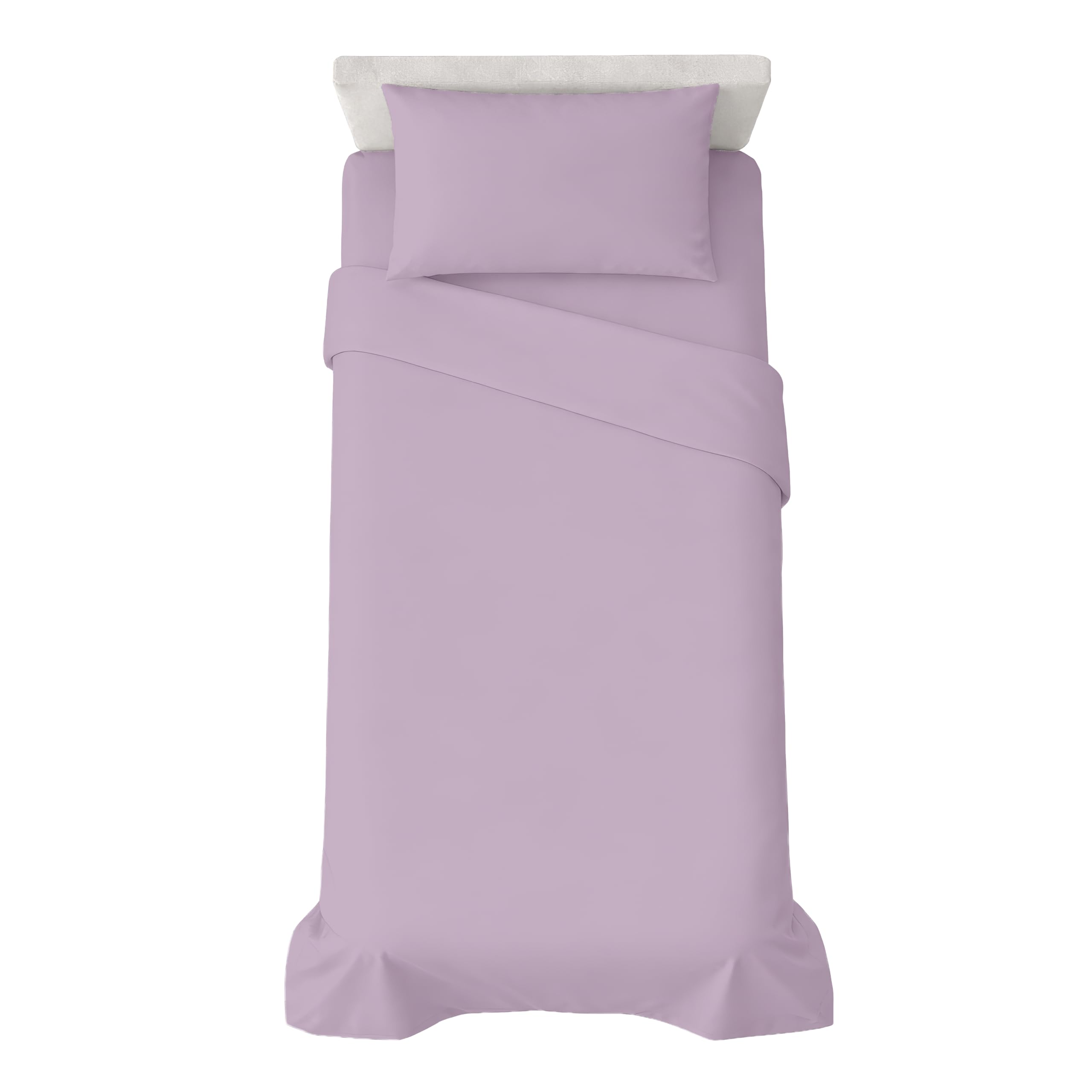 hermet Single Bed Sheet Set, 3 Pieces, Fitted Sheet, Flat Sheet, Pillowcase 50 x 80 cm, 30 cm Corner, Soft Microfibre, Oekotex Certified, No Iron - 1