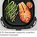 Chefman Air Fryer – 3.75L Compact Airfryer for Quick, Easy Meals, Features Hi-Fry Technology for Extra Crisp, Easy-View Window, Touch Controls with 4 Presets, Nonstick & Dishwasher Safe Basket - Black