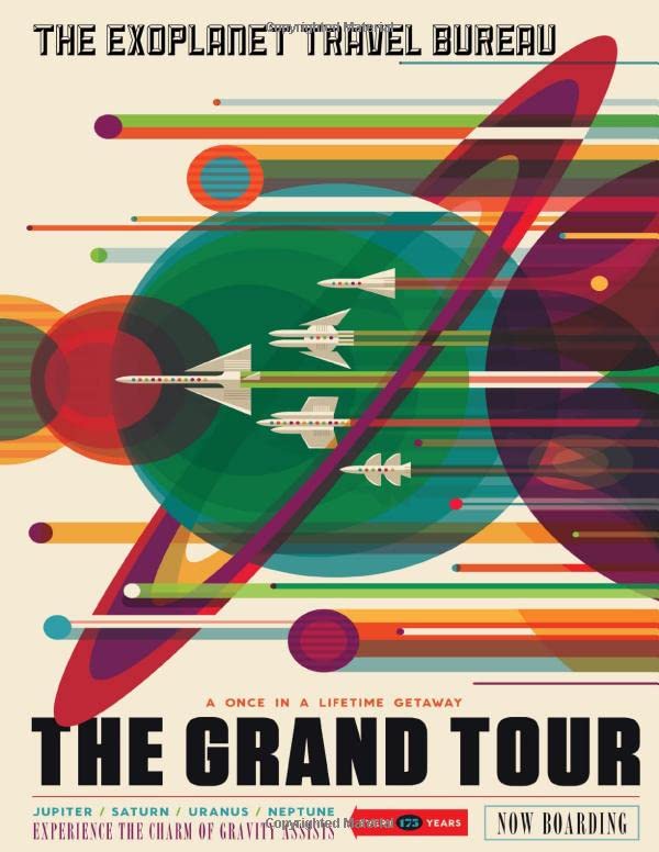 The Grand Tour Voyager Journey - NASA Themed Logbook, Journal, Workbook for Engineers, Physics, Cosmology Students: Voyagers Trip Through Our Solar ... Of All Planets (Space Travel Posters)