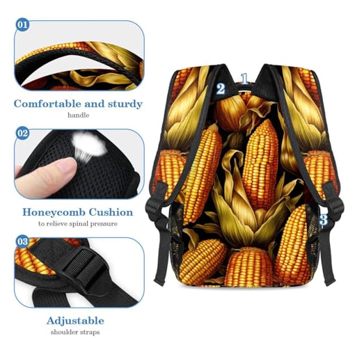 Sac à dos de Thanksgiving grande capacité et trousse pour adolescent