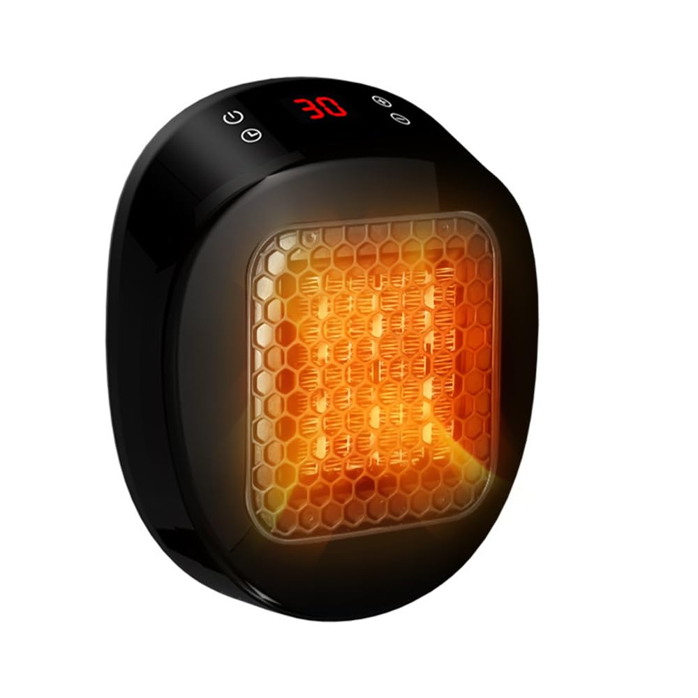 600W Ceramic Space Heater Plug In Heater Technology with Timer and LED Display Energy-Efficient Design For Home Use
