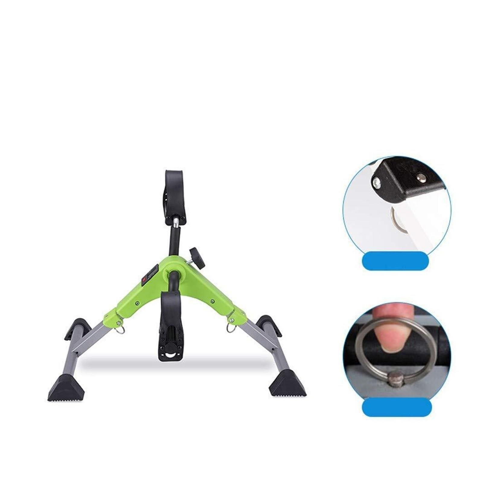 Bicicleta Estática Bajo Escritorio Plegable - Pedalera Portátil para Piernas y Brazos con Pantalla LCD, Equipo Fitness Silencioso para Casa y Oficina