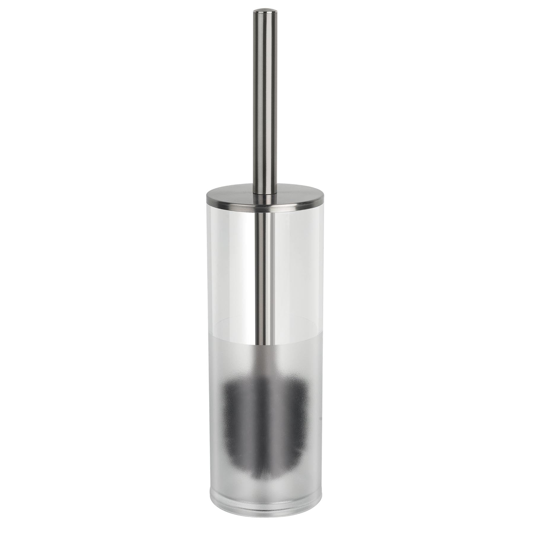 Spirella WC Bürste Klobürste Toilettenbürste hochwertig „NYO“ mit hygienischem Behälter Acryl Transparent