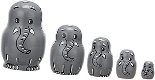 Totority 1 Conjunto Matryoshka Decoração De Casa Bonecas De Madeira Decoração De Casa Artesanato Artesanato Bonecas De Aninhamento Criativas Bonecas De Aninhamento Criativas Animais Mesa