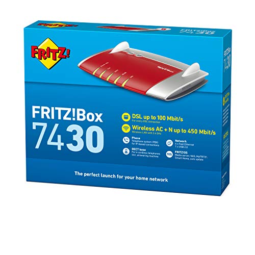 AVM FRITZ!Box 7430 (IP-B30 A Wireless N 450, f&uuml;r Telefonie auf IP Basis DECT Anrufbeantworter, ADSL2 VDSL 4 + 1 USB LAN) internationale version