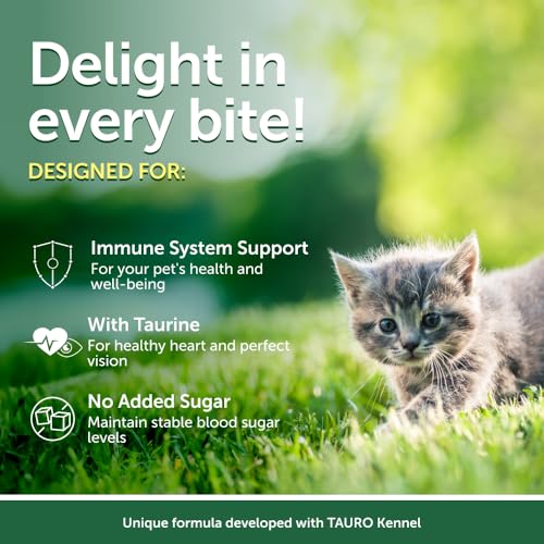 Nature's Protection Superior Care Wet Cat Food - Tuna Fish & Sea Bass Wet Cat Food Toppers for Kittens, Natural, High Protein, 2.46 oz. Pouches (24-Pack)