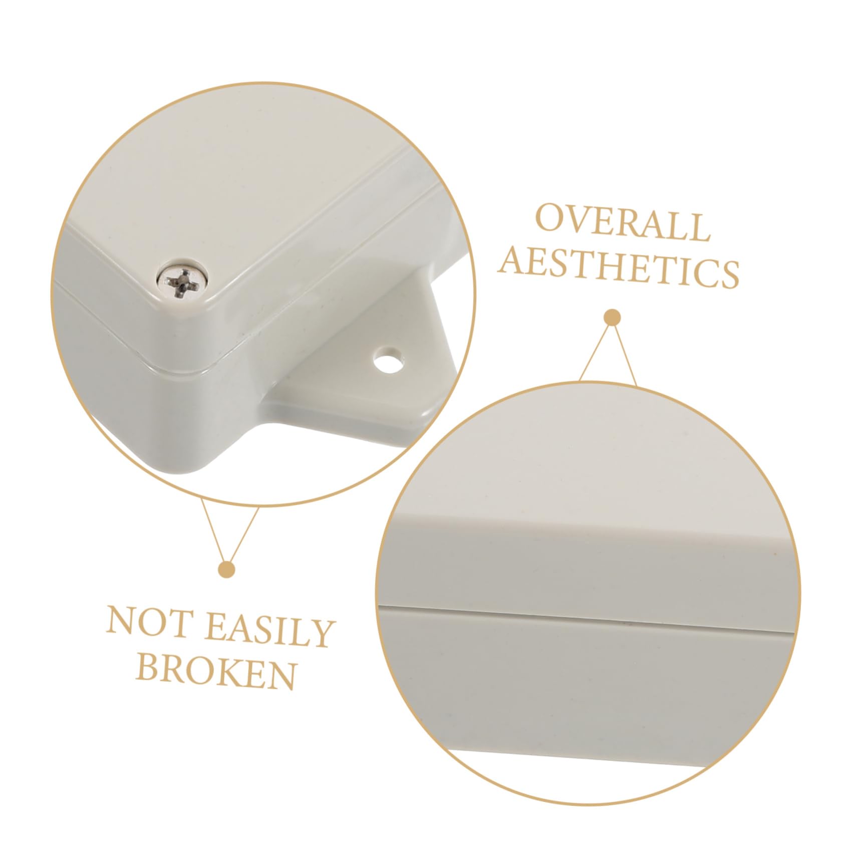 jojofuny 10pièces Boîte De Jonction Électronique Étanche Plastique Boîtier Durable Pour Équipements Électriques Installation Facile Utilisation Intérieure Et Extérieure