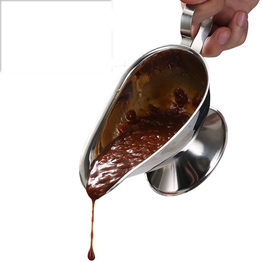 NZPOST Sauciere, Soße, tropffrei, Lippensalz, Gewürz, Sauciere, Küche, Restaurant, Steak, Soße, Lippe, Edelstahl, Soße, Soße, Aufbewahrungsbox, Sauciere (mittel)