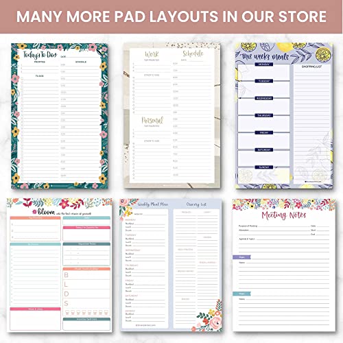 Bloom Daily Planners Magnetic Chore Chart Planning Pad - Daily & Weekly Habit And To Do Tracker With Notes & Reminders For Adults, Teens, And Kids - Family Organizer And Responsibility Reward System - 60 Sheets - 6” X 9”, Pastel #TOP6