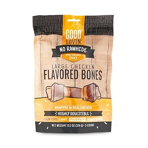 Good Lovin’ by Petco No Rawhide Large Chicken Flavored Dog Bones 13.2 oz. Count of 3