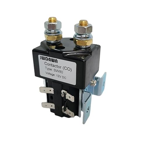 JWDAWN Contactor de relé solenoide DC SW80 12 V 24 V 36 V 48 V 72 V 80 V bobina 125A vehículo eléctrico Manipulación de materiales Accesorios de