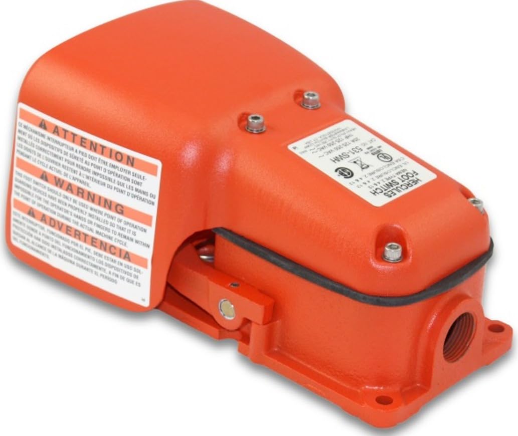 Linemaster 534-SWH Hercules Foot Switch, Electrical, Single Pedal
