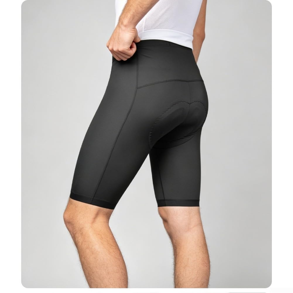Honseadek Salopette da ciclismo da uomo e donna, con imbottitura in gel 3D, pantaloni sportivi ad alta elasticità, traspiranti, a compressione, con dettagli riflettenti