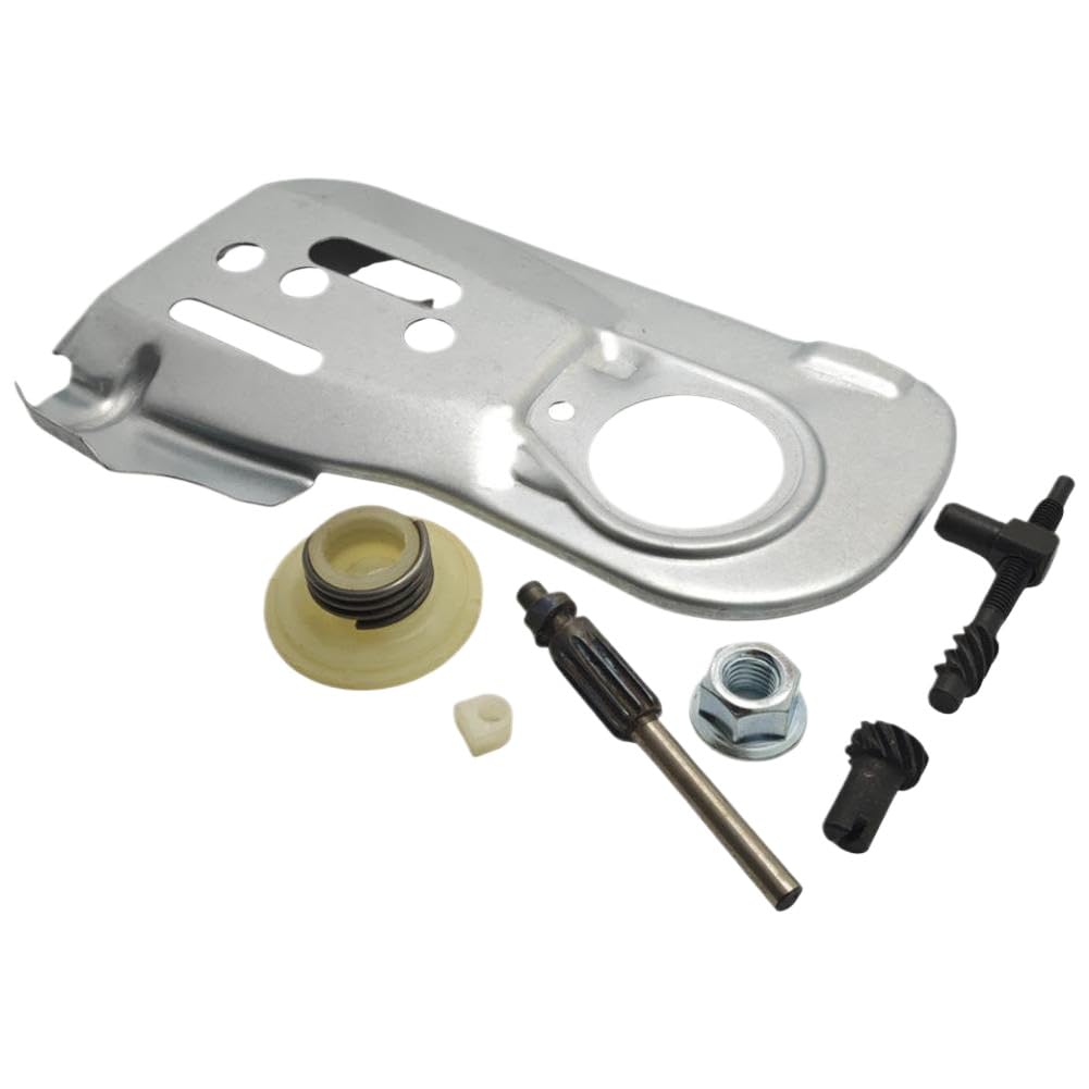 Placa de barra guía de cadena Compatible con 445 450 445E 450E bomba de aceite tornillo sin fin ajustador tuerca tensora Kit motosierra 544094001