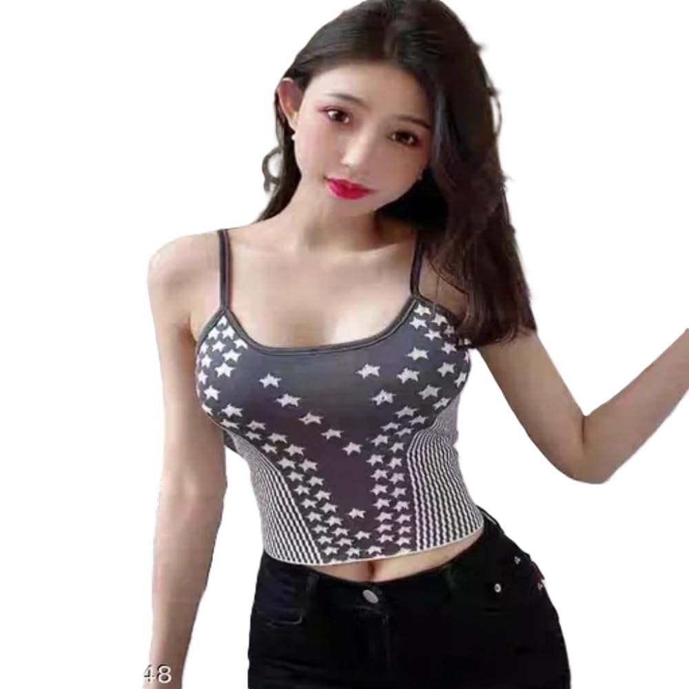bedazzle Women's Crop Top – Stylish and Trendy Fitted Design – Short Sleeve Stretchy Slim Fit Top for Casual wear | Color Black-picture-26