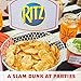RITZ Crisp and Thins Cream Cheese and Onion Chips, Party Snacks, Bulk Snacks, 6 - 7.1 oz Bags