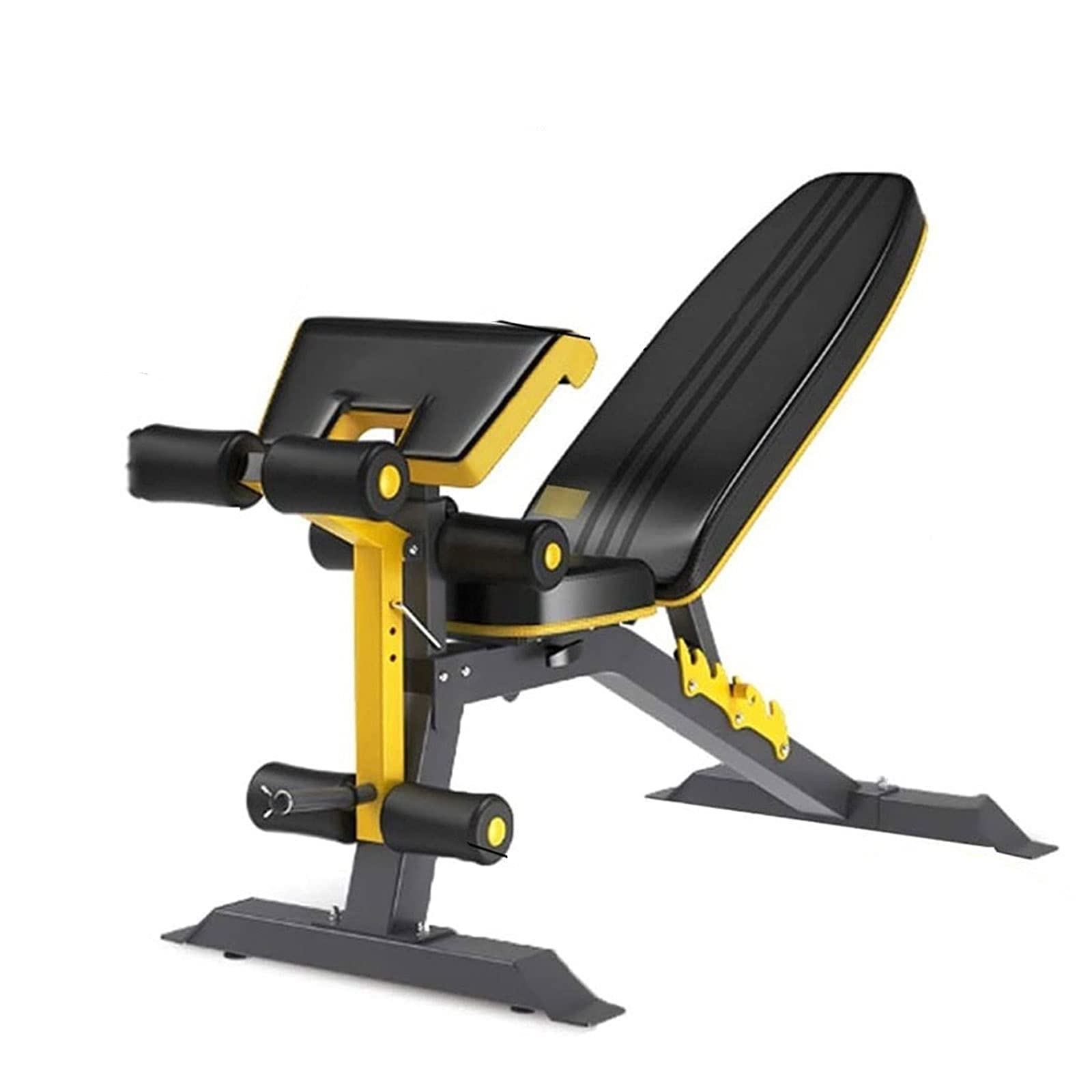 Panche regolabili Manubrio Panca con bilanciere Sollevamento pesi, panche pesi per allenamento in palestra a casa Panca regolabile per allenamento con inclinazione e declino, utilità di dimensioni