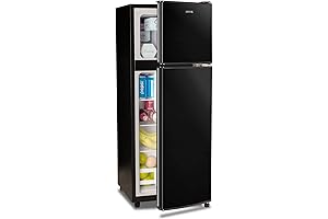 Anukis Compact Refrigerator 4.0 Cu. Ft. 2 Door Mini Fridge with Freezer