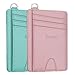 EcoVision Slim Credit Card Holder, 2 Pack RFID Blocking Wallets for Men & Women(Ocean Blue & Pink)
