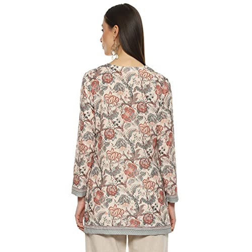 Image of BIBA Women Cotton Blend Printed Kurti