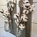 HUAESIN 3Pcs Ramo de Flores Secas Naturales Blanca Rama Algodon Artificial Flores...