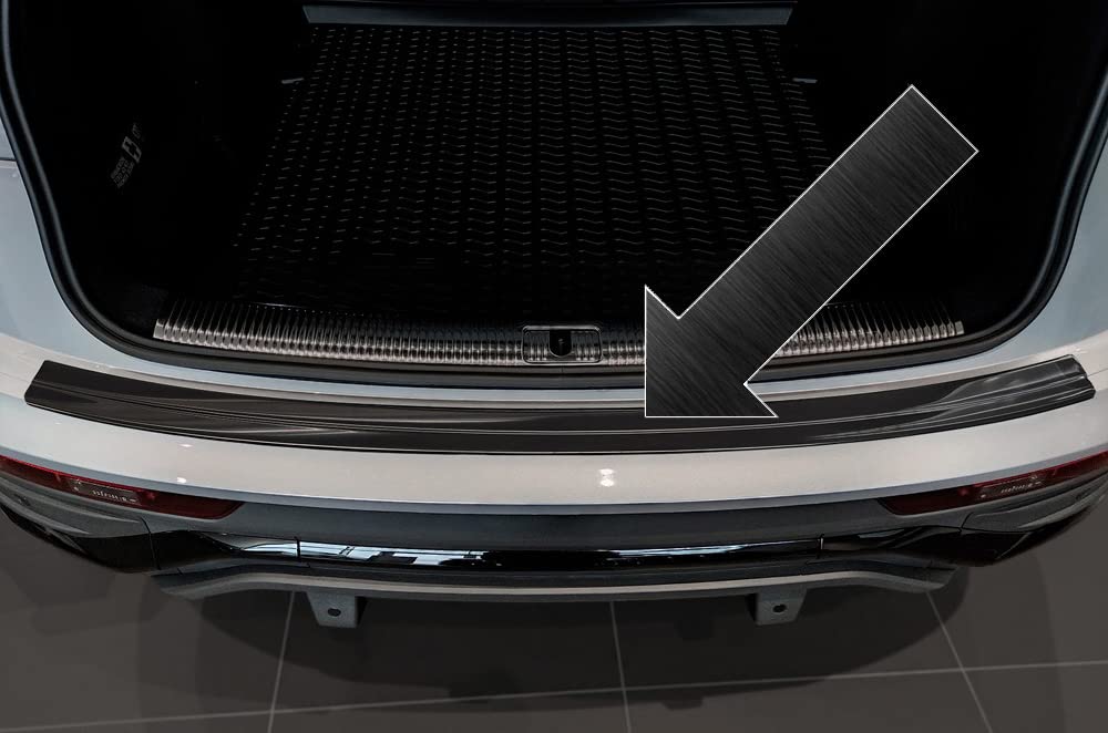 Ladekantenschutz Edelstahl schwarz kompatibel mit Audi Q5 Sportback SUV auch passend für S-Line ab Baujahr 03.2021-3245360