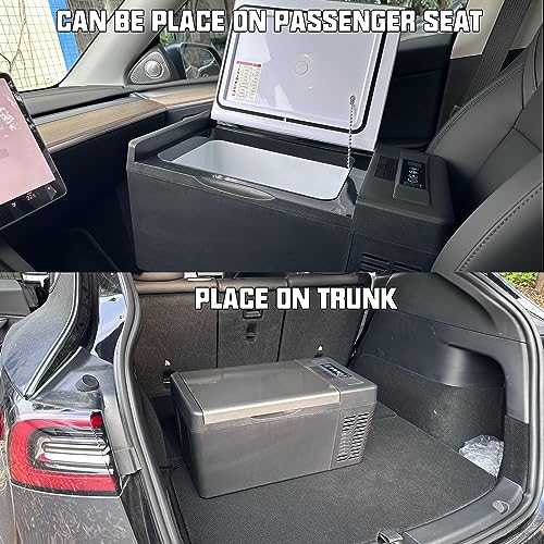 Image of SUNPIE 20 Quart Portable Car Refrigerator -7.6℉~50℉ 18L Car Fridge 35Mins Fast Cooling 12 volt electric cooler for Truck Sedan Camping Travel Boat