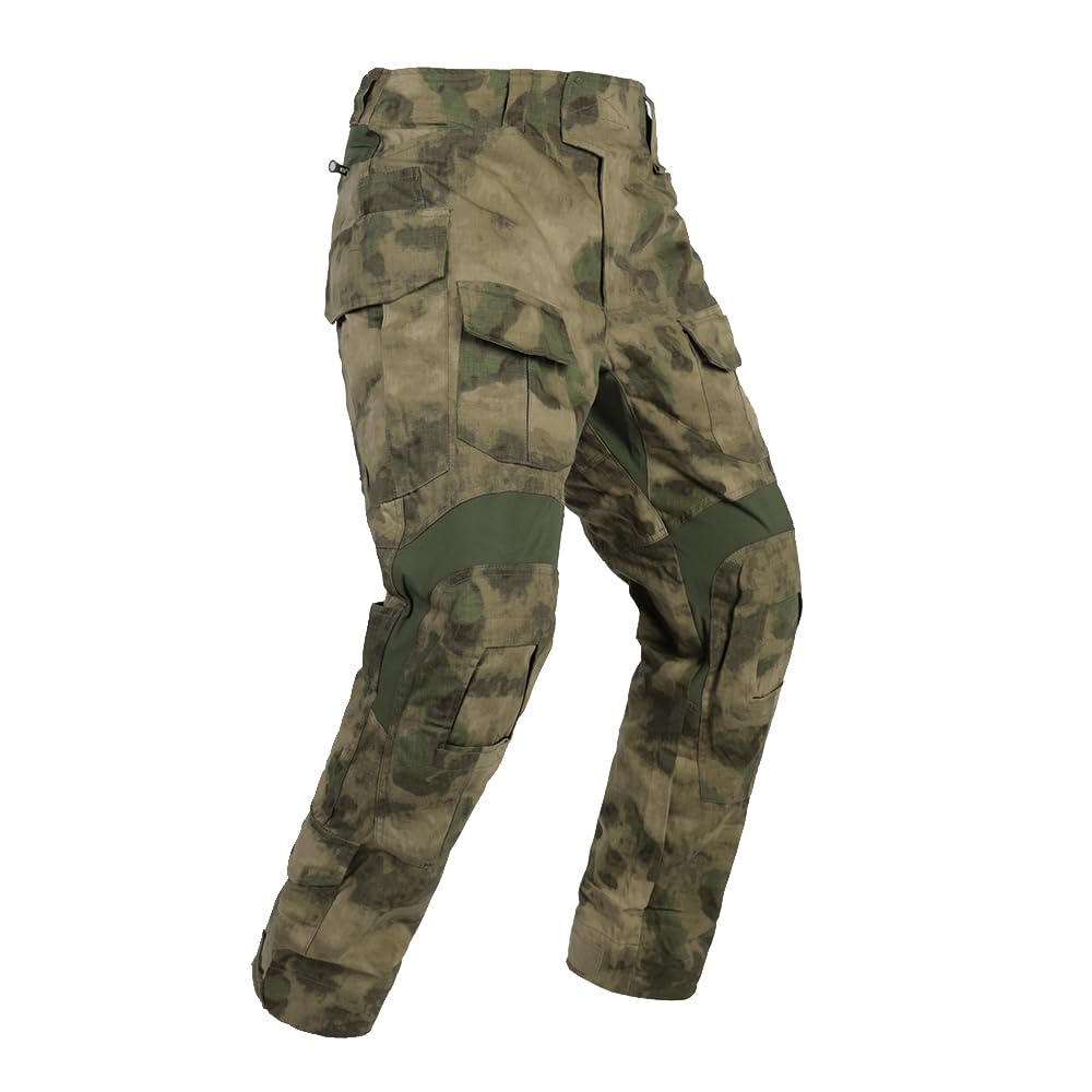 EMERSONGEAR Gen3 Pantalon de Paintball avec genouillères, Pantalon de Combat Militaire, Airsoft, Pantalon BDU, At-FG, Taille L
