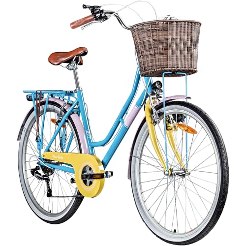 Galano 26 Zoll Cityrad Belgravia 6 Gang Damenfahrrad Mädchenrad Citybike...