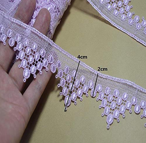 Dentelle soluble triangle violette pour customiser vos vêtements d'été - 6