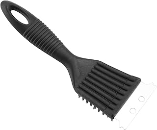 Cleaning Brush, Grill Brush Portable Extra Strong Kitchen BBQ Cleaner Plastics Handle Stainless Steel Wire Bristles Powerful Cleaning Brush Scraper for Outdoors