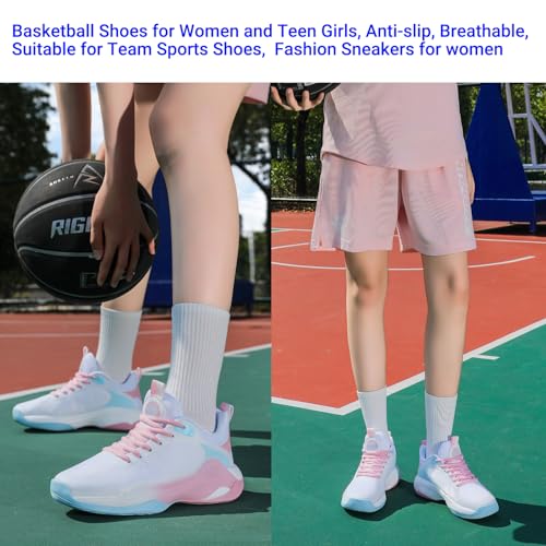 Image of Beita Basketball Shoes for Women Fashion Sneakers Sport Shoes Anti Slip Breathable Tennis Shoes Volleyball Shoes Pickleball Shoes Running Shoes Rubber Sole Indoor Outdoor Court Light Weight Wide