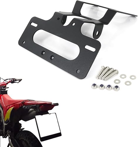 Xitomer Eliminador de guardabarros apto para CRF450L CRF450RL 2019 2020 2021 2022, soporte de placa de matrícula, compatible con OEMStock y señal de
