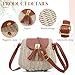 Imagen de EVEOUT Bolso Bandolera Paja Tejido Mujer Boho Chic Pequeño Bolso Cesta de Ratán Sintético Trenzado para Verano Playa uso Diario