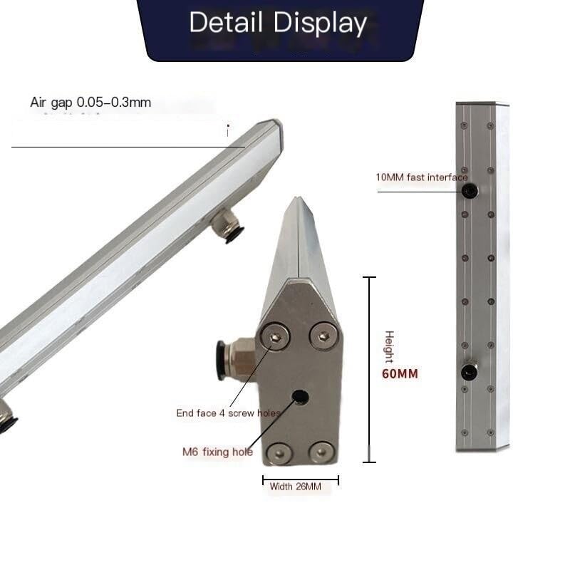 Lineares Luftmesser aus Aluminium, zum Abblasen und Trockenkühlen