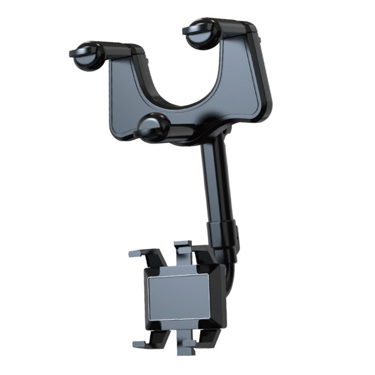 PRETYZOOM Soporte Teléfono Móvil Coche para Salpicadero Clip Giratorio para GPS y Llamadas Compatible Mayoría de Móviles Negro