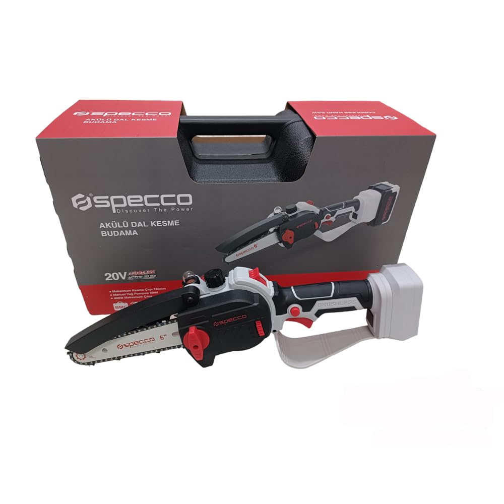 POTATORE SEGHETTO ELETTRICO MOTOSEGA A BATTERIA 20V +BATTERIA E CARICATORE A.D.