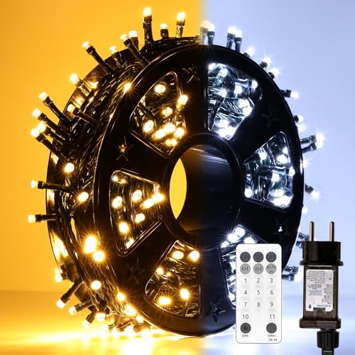 JVURICE LED Lichterkette Außen 30M+5M, 300LEDs Weihnachtsbaum...