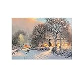 ☞Perfektes Geschenk：Malerei auf Leinwand ist nicht nur ein Kunstwerk, sondern stellt auch einen guten Segen dar. Es kann für Hochzeiten, Jubiläen, Thanksgiving, Weihnachten, Muttertag, Vatertag, Valentinstag, Geburtstag, Neujahr usw. verwendet werden. Sie können es an besonderen Tagen an Freunde, Familie, Kollegen usw. verschenken und sie werden angenehm überrascht sein.