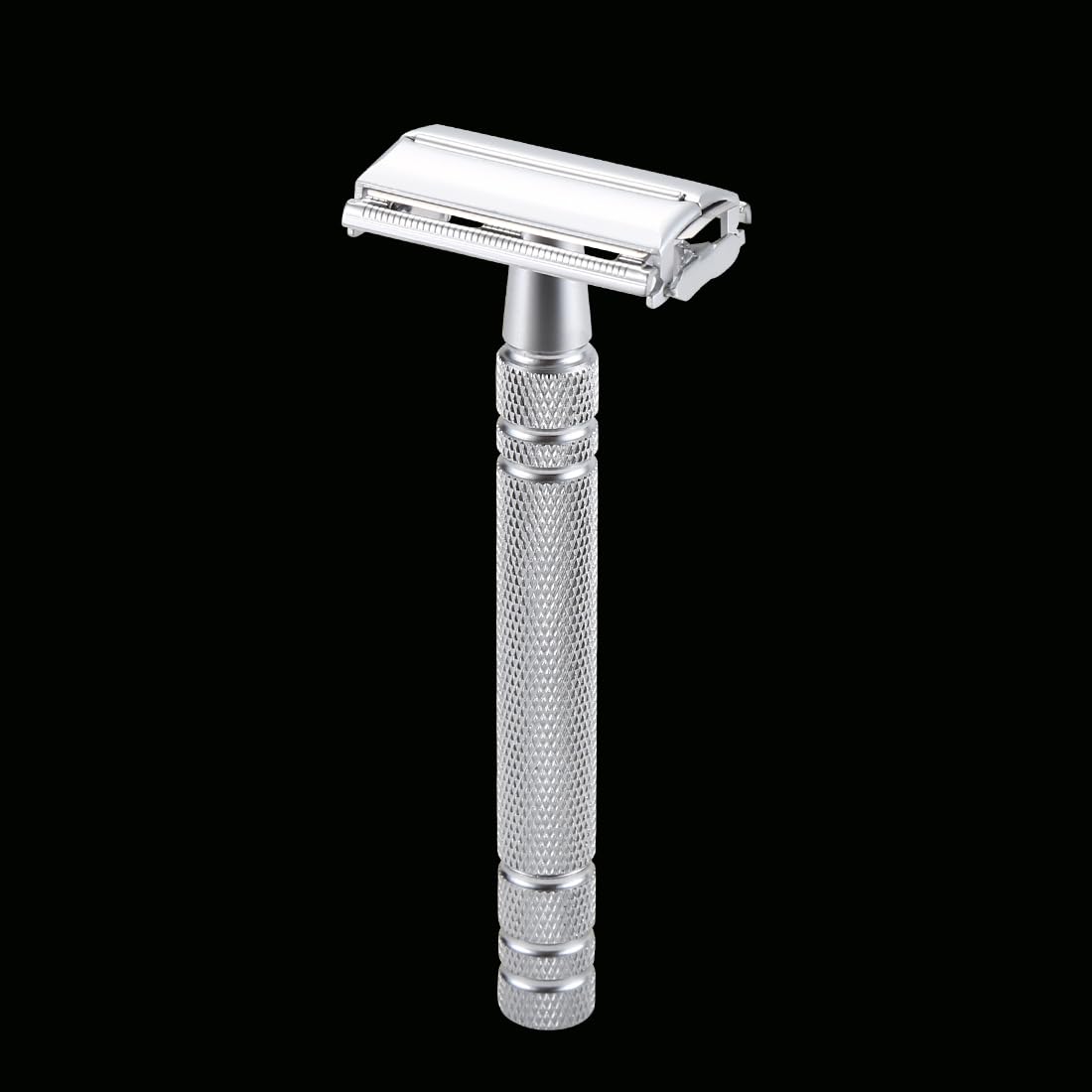 Double Edge Blades Safety Brass Razor Manual Shaver Silver Matching Butterfly Men Shaving