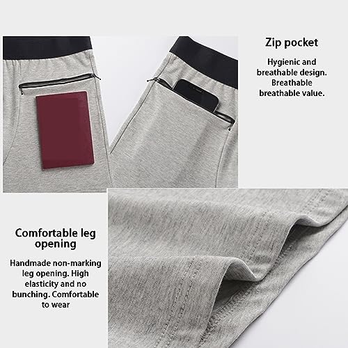 LASEVE 4 Packs Secret Hidden Zipper Pocket Panties Travel Boxer Briefs Support Pouch Comfortable Breathable Underwear for Men2