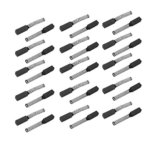 sourcing map 15 Piezas Escobillas de Carbón Motor 4mm x 4mm x 13mm