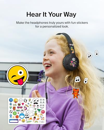 Belkin SoundForm Mini Wired Kids Headphones, On Ear, USB C to 3.5mm Adapter - image 7